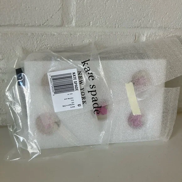 Kate Spade Cream Wristlet with Pink Floral Appliques - Picture 5 of 5